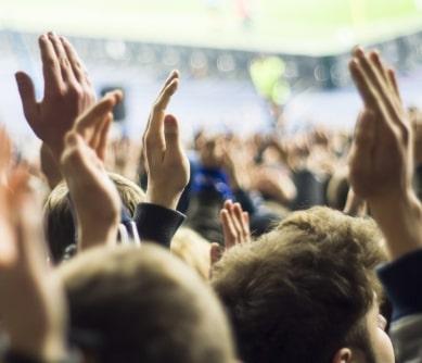 Crowd cheering